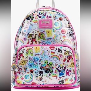 NWT Lisa Frank iridescent Loungefly Mini Backpack
